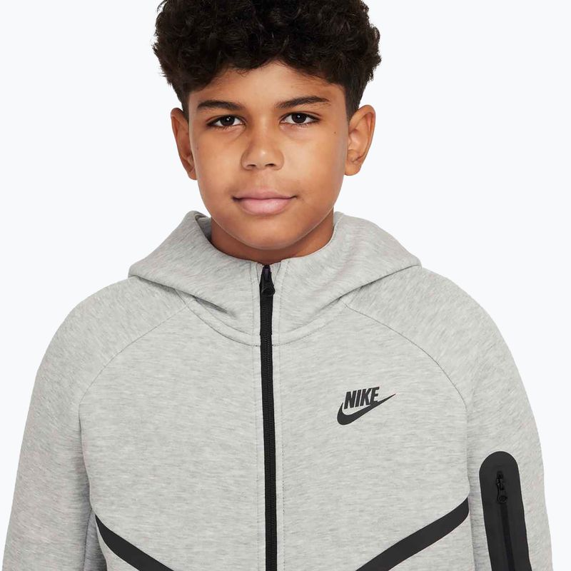 Bluza dziecięca Nike Sportswear Tech Fleece Full-Zip dark grey heather/black/black 4