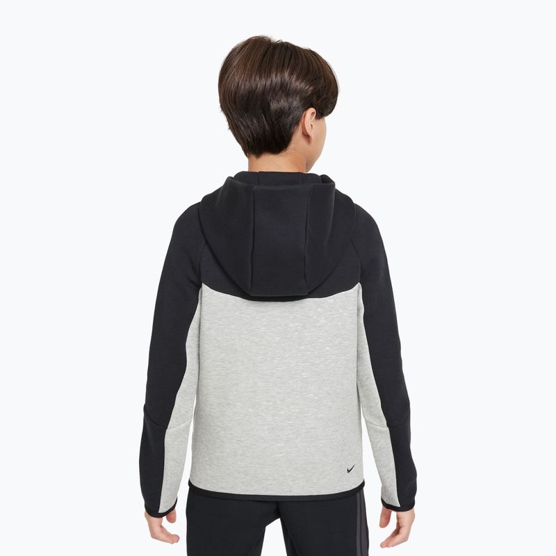 Bluza dziecięca Nike Sportswear Tech Fleece Full Zip dark grey heather/black/black/black 3