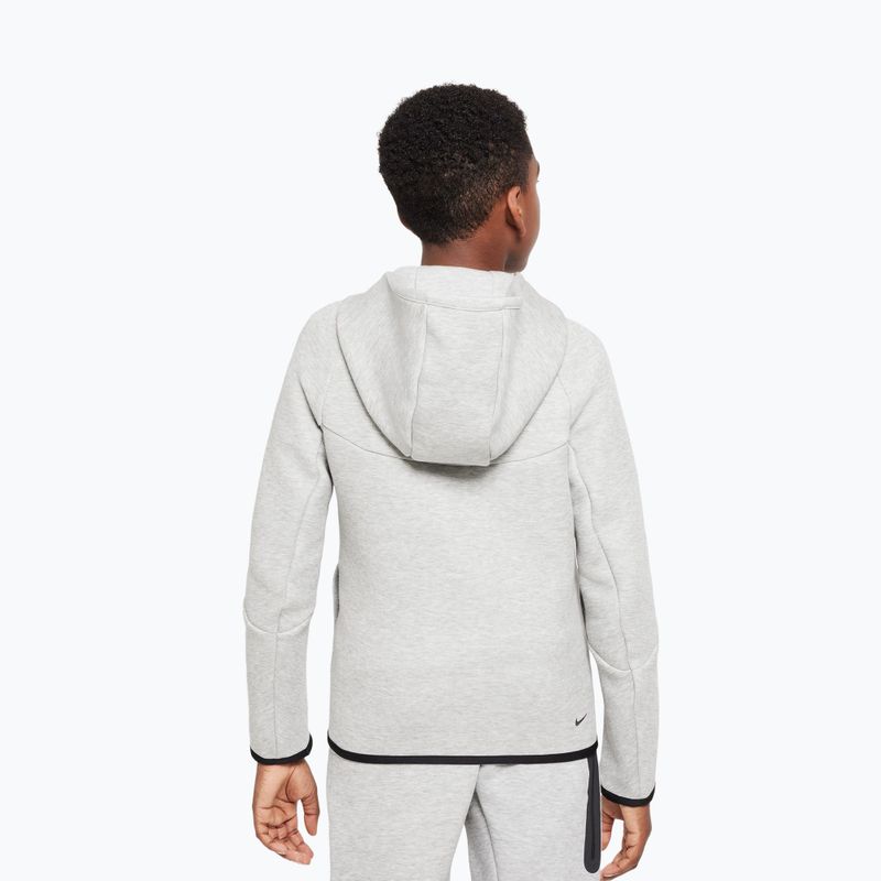 Bluza dziecięca Nike Sportswear Tech Fleece dark grey heather/black/black 3