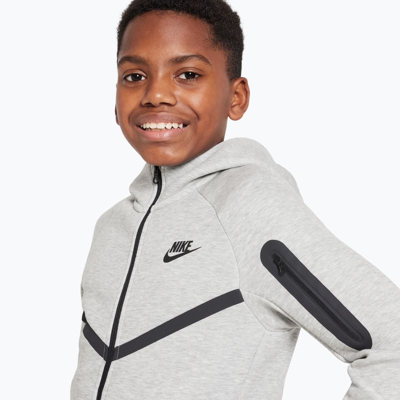 Bluza dziecięca Nike Sportswear Tech Fleece dark grey heather/black/black 4