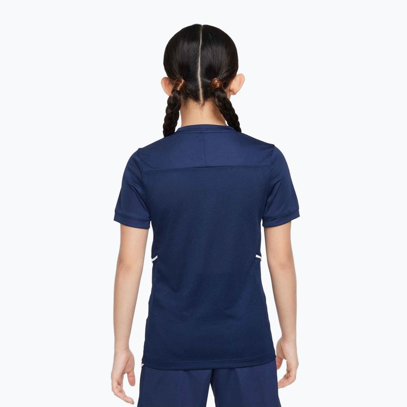 Koszulka piłkarska dziecięca Nike Academy Dri-Fit Jr midnight navy/midnight navy/white/white 3