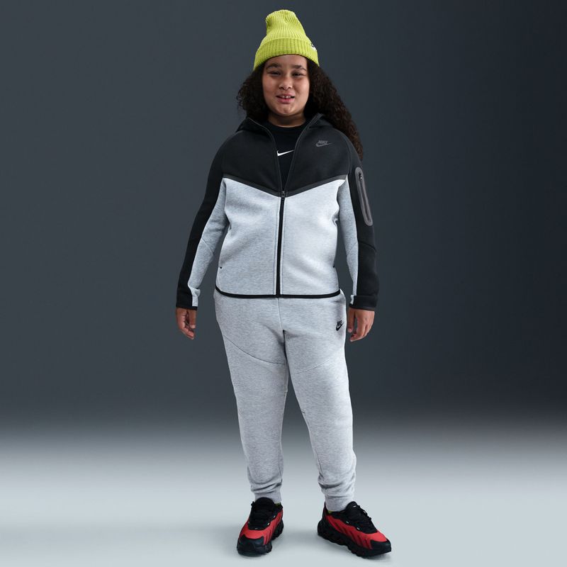 Bluza dziecięca Nike Sportswear Tech Fleece Full-Zip dark grey heather/black/black/black 10