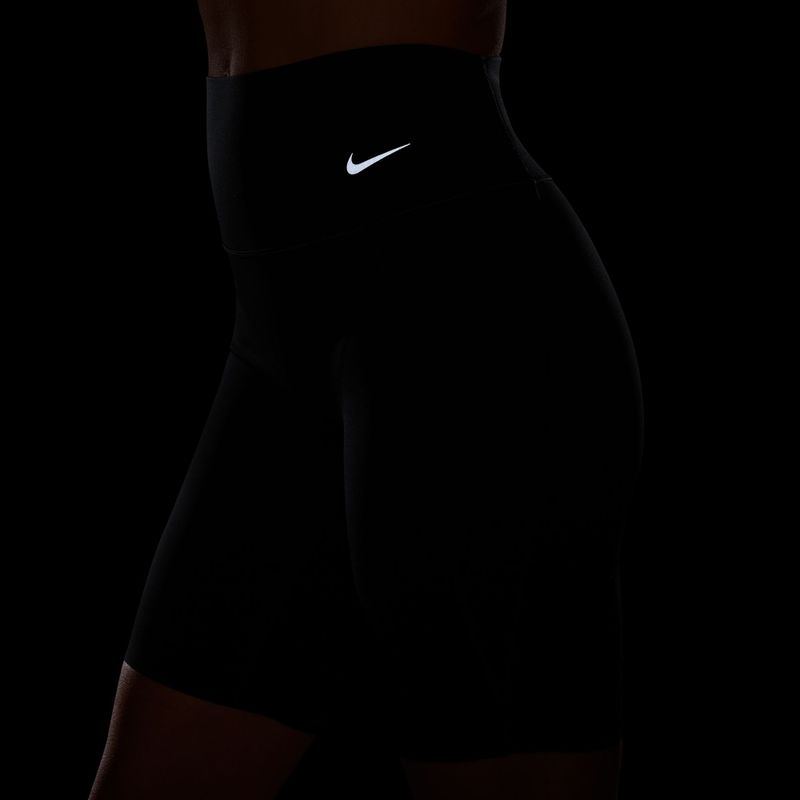 Spodenki treningowe damskie Nike Universa High Waisted Biker 8" black/anthracite/dark smoke grey 8