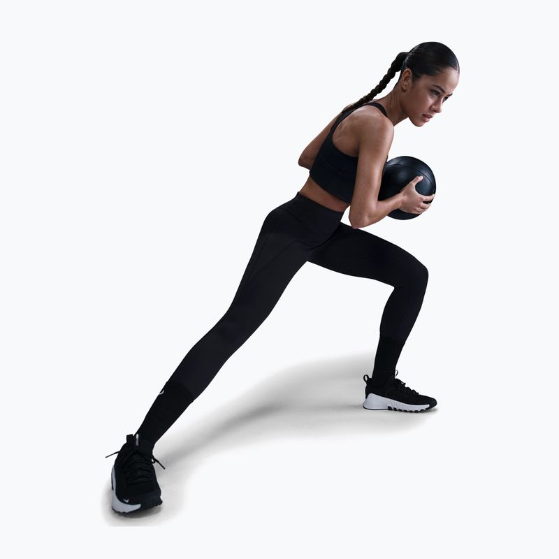 Legginsy treningowe damskie Nike Universa High-Waisted 7/8 black/anthracite/dark smoke grey 4