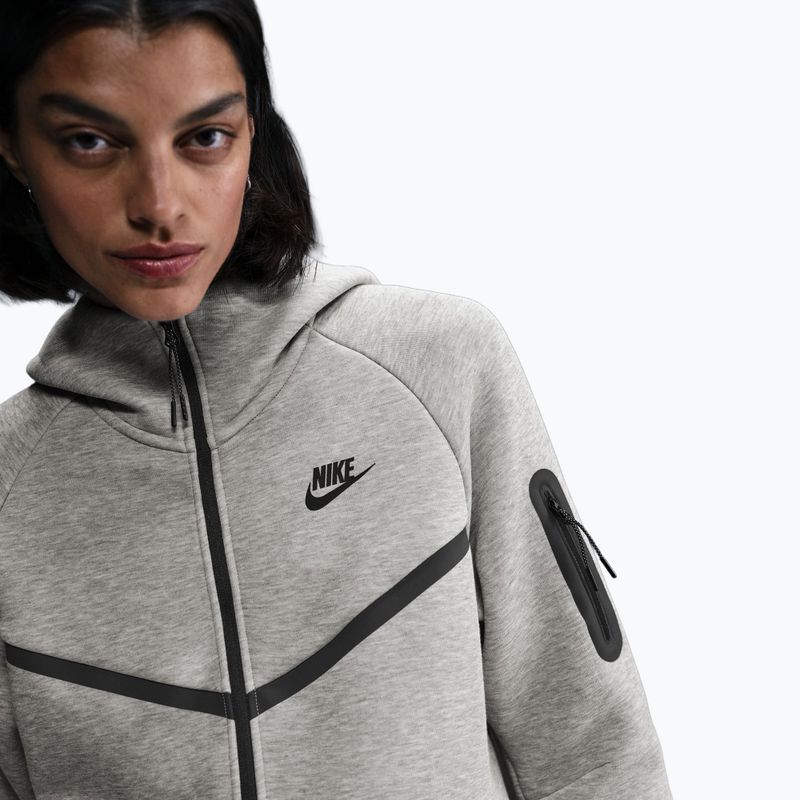 Bluza damska Nike Sportswear Tech Fleece Windrunner dark grey heather/black 5