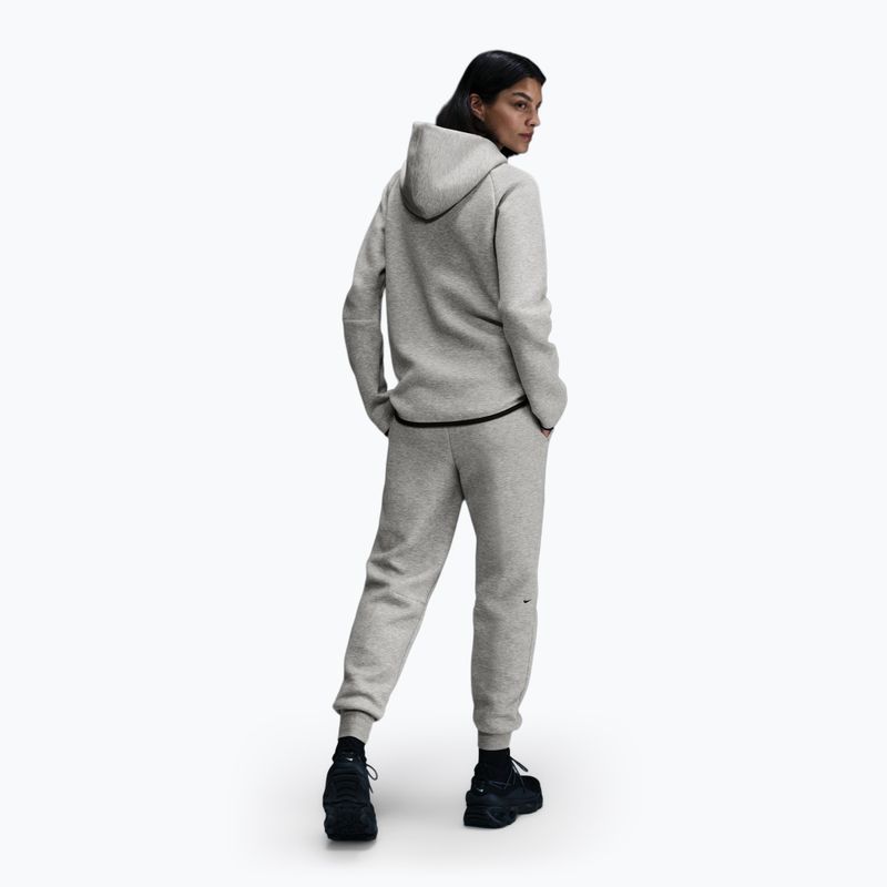 Spodnie damskie Nike Sportswear Tech Fleece Mid-Rise dark grey heather/black 3