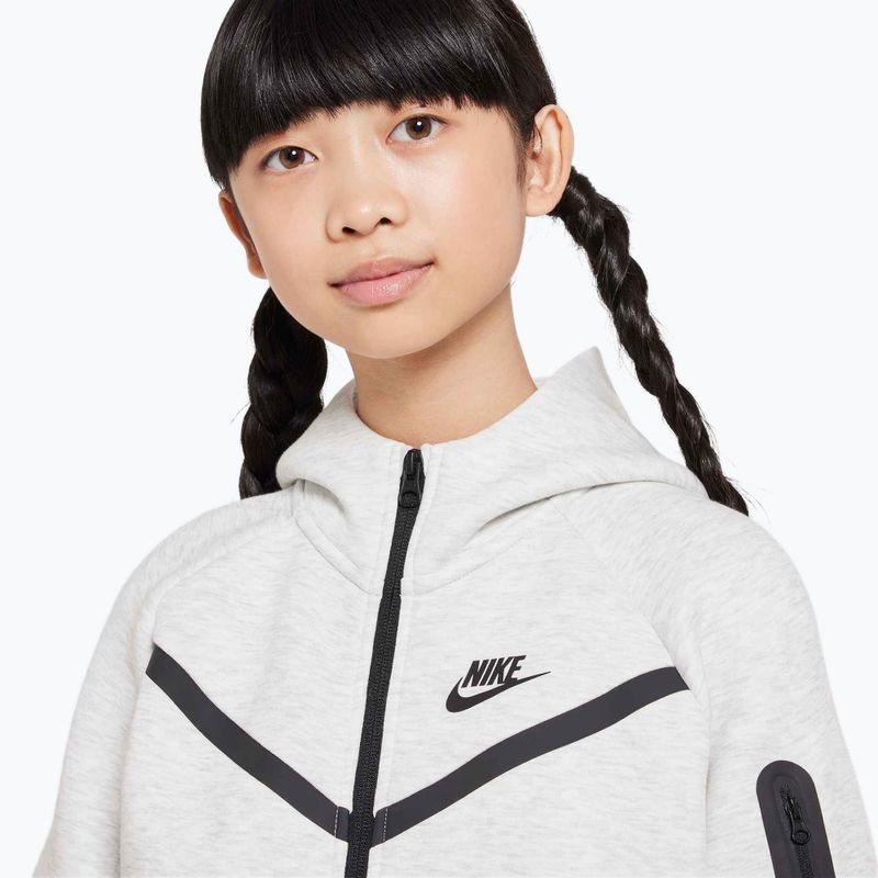 Bluza dziecięca Nike Sportswear Tech Fleece light grey/heather/black/black 4