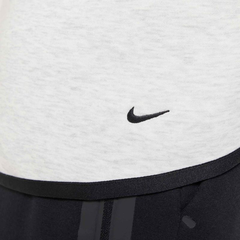 Bluza dziecięca Nike Sportswear Tech Fleece light grey/heather/black/black 8