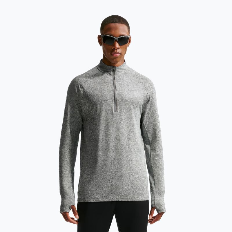 Bluza do biegania męska Nike Stride 1/4 Zip Dri-Fit smoke grey/heather