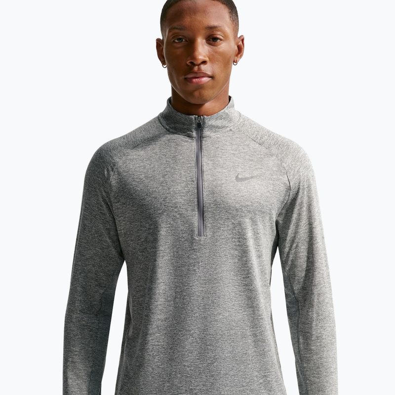 Bluza do biegania męska Nike Stride 1/4 Zip Dri-Fit smoke grey/heather 5