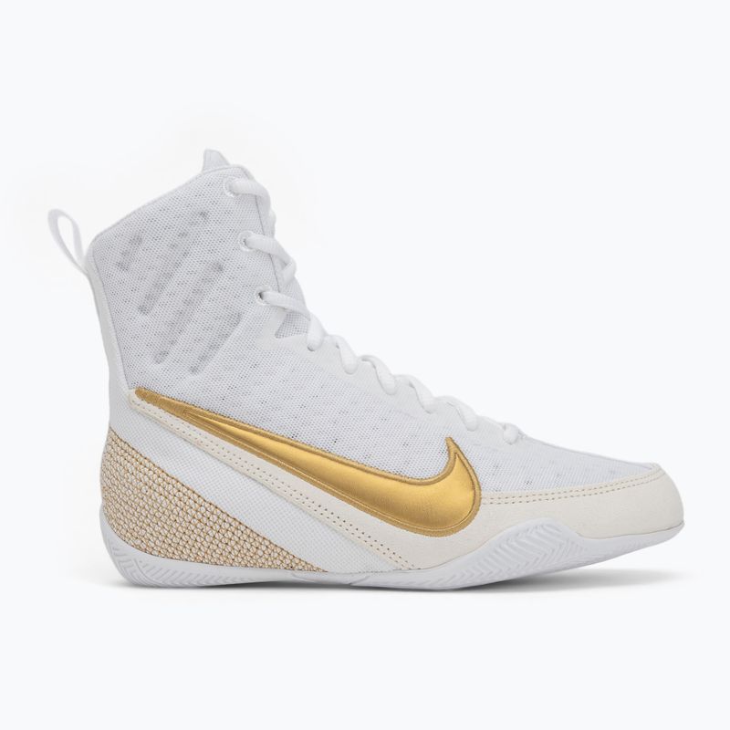 Buty bokserskie Nike Machomai 3 white/metallic gold 2