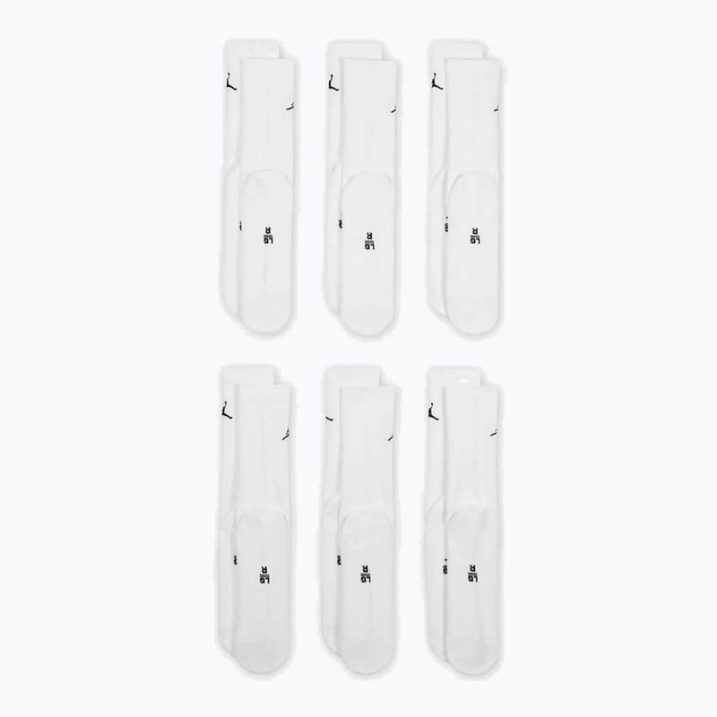 Skarpety Nike Jordan Everyday Cushioned Crew 6 par white/black 2