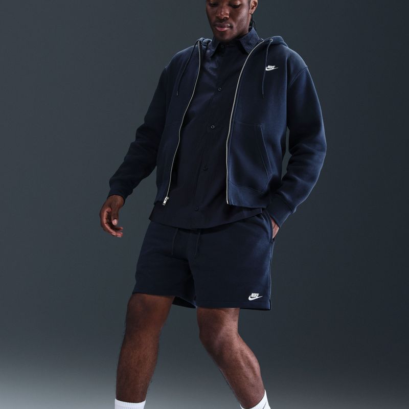 Spodenki męskie Nike Club French Terry Flow obsidian/obsidian/white 6