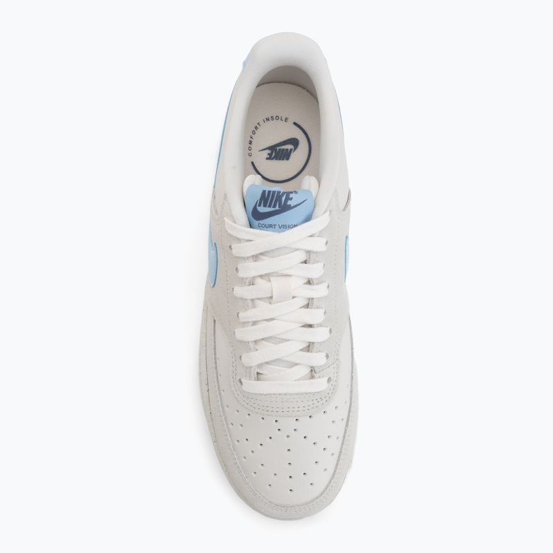 Buty damskie Nike Court Vision Low phantom/light bone/psychic blue 5
