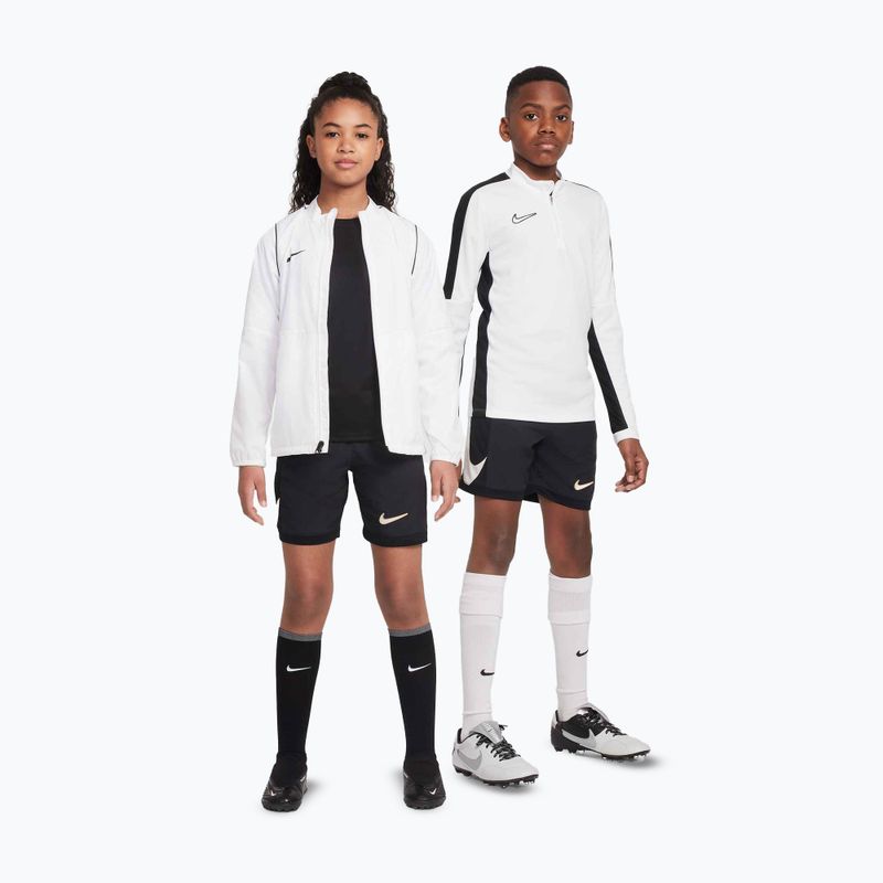 Spodenki piłkarskie dziecięce Nike Academy Dri-Fit Jr black/black/pale ivory/ pale ivory 8