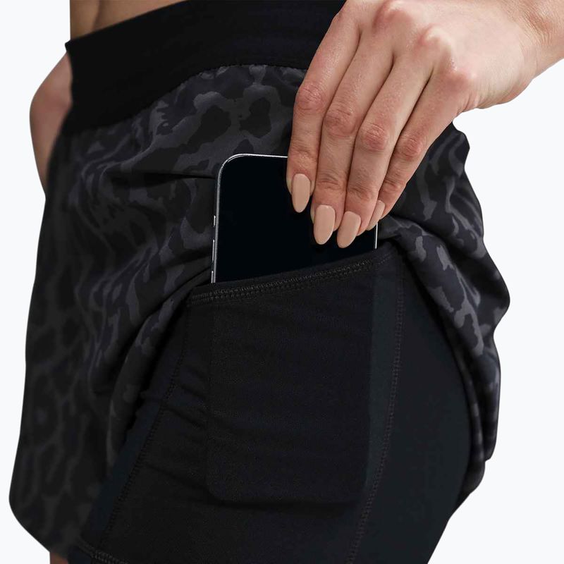 Spodenki do biegania damskie Nike Swift Dri-Fit Mid-Rise 2in1 black/black 5