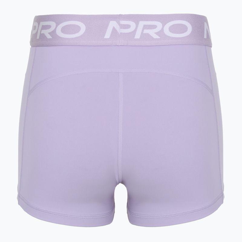 Spodenki damskie Nike Pro 365 3" lilac ice/white 2