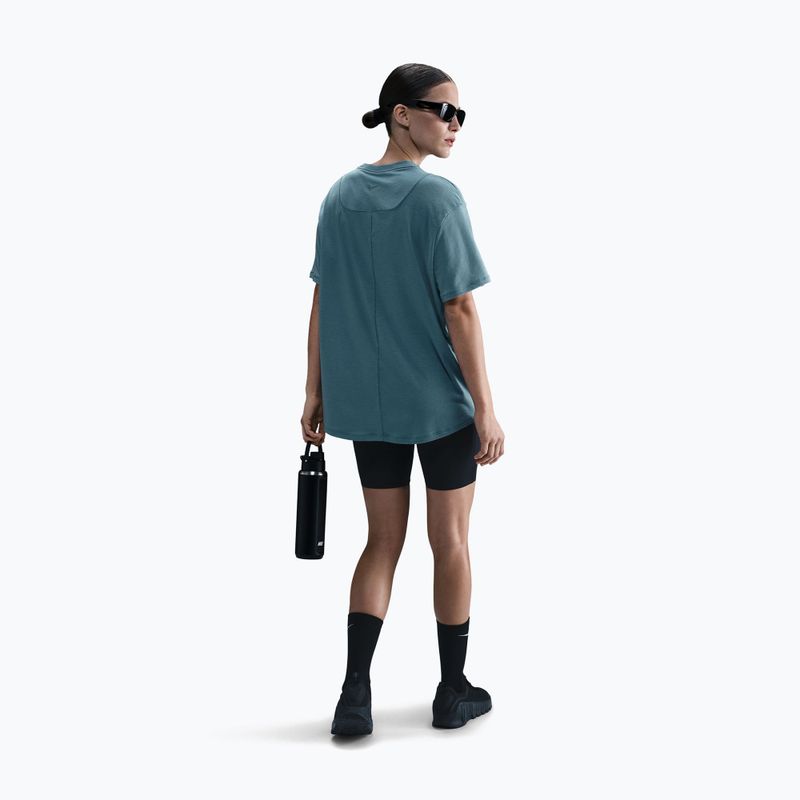 Koszulka damska Nike One Relaxed Dri-Fit smokey blue/black 3