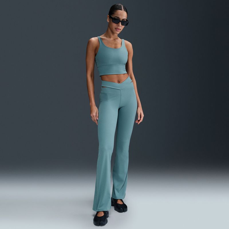 Biustonosz treningowy Nike Zenvy Rib Light Support smokey blue/white 4