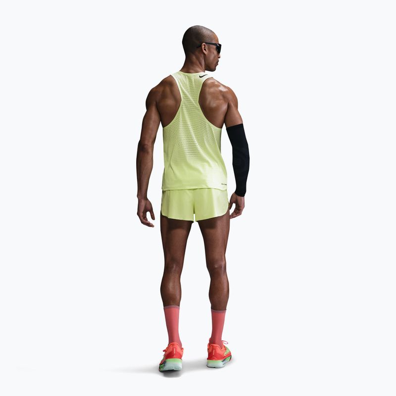 Koszulka do biegania męska Nike AeroSwift Dri-Fit ADV light lemon twist/black 3