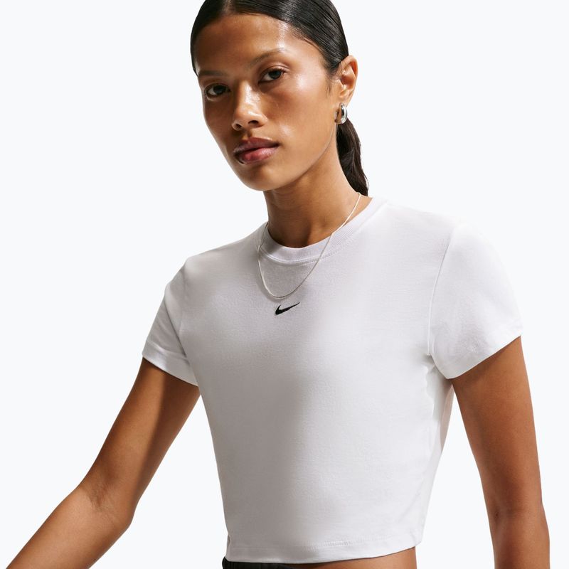 Koszulka damska Nike Sportswear Chill Knit white/black 4
