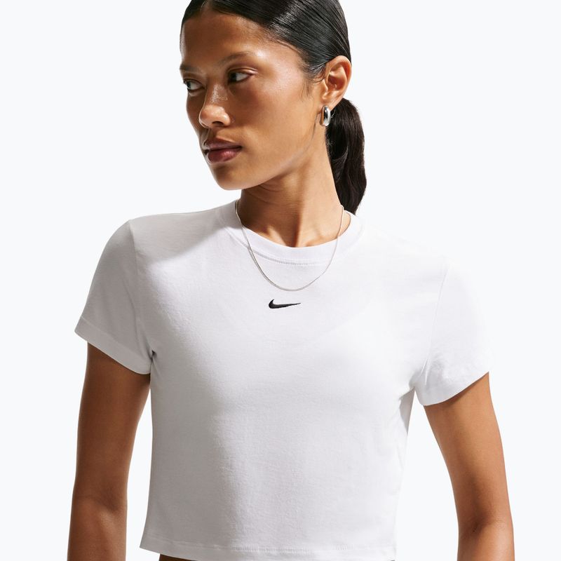 Koszulka damska Nike Sportswear Chill Knit white/black 5