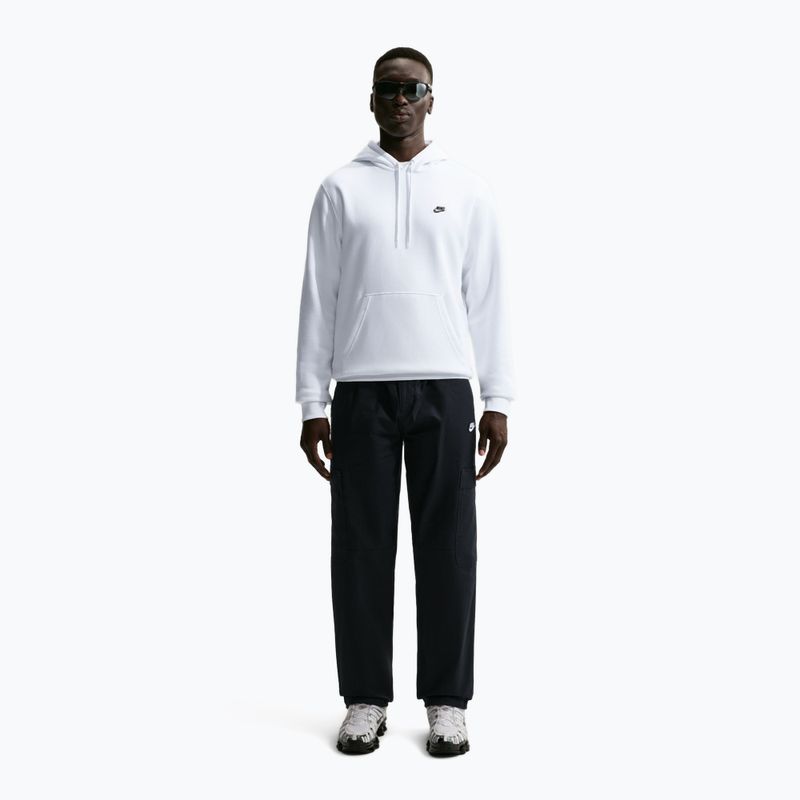 Bluza męska Nike Club Pullover Hoodie white/white/black 6