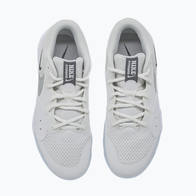 Buty do siatkówki damskie Nike Hyperquick Court Flight SE smmit white/metalic silver/pure platinum 12