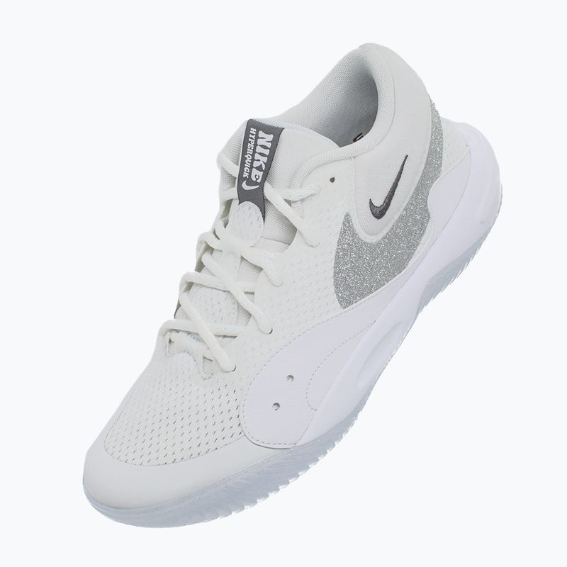 Buty do siatkówki damskie Nike Hyperquick Court Flight SE smmit white/metalic silver/pure platinum 14