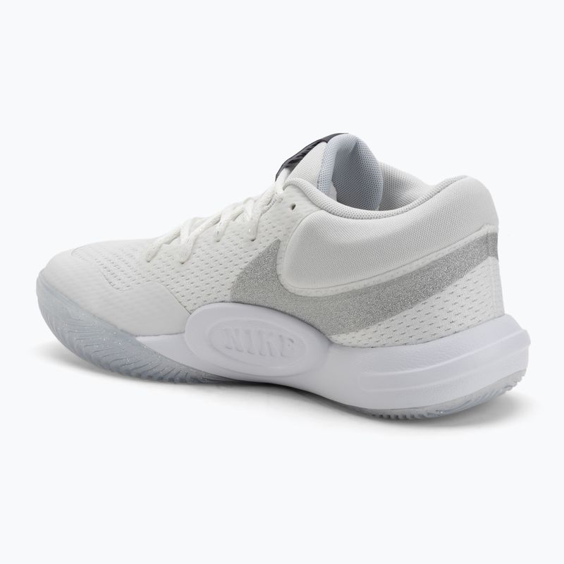 Buty do siatkówki damskie Nike Hyperquick Court Flight SE smmit white/metalic silver/pure platinum 3