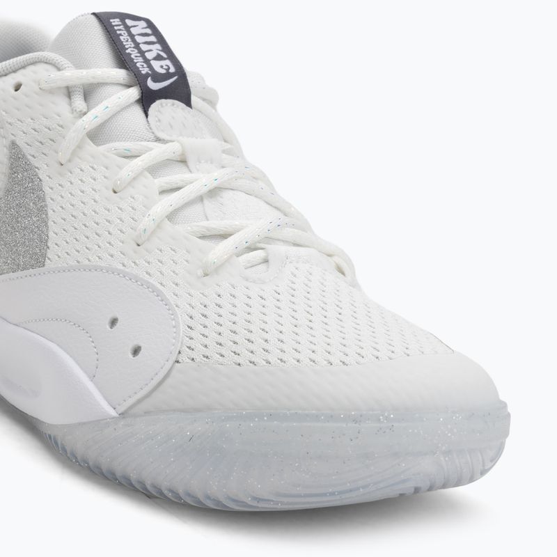 Buty do siatkówki damskie Nike Hyperquick Court Flight SE smmit white/metalic silver/pure platinum 7