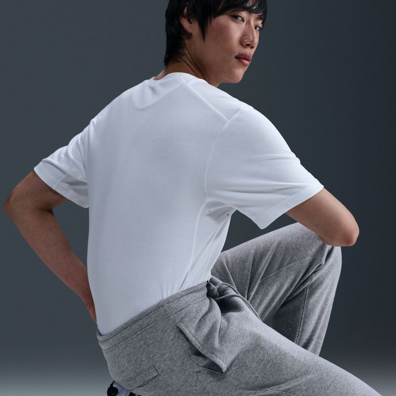 Spodnie męskie Nike Club Jogger dark grey heather/light smoke grey/white 5