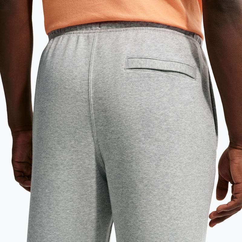 Spodnie męskie Nike Club Cuffed Brushed dark grey heather/light smoke grey/white 5