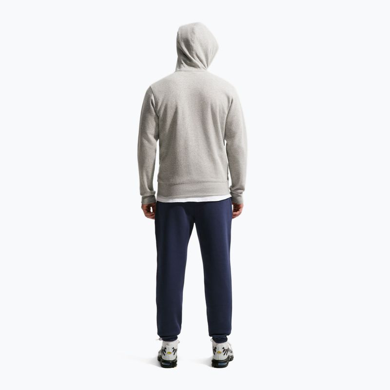 Spodnie męskie Nike Club Cuffed Brushed obsidian/obsidian/white 3