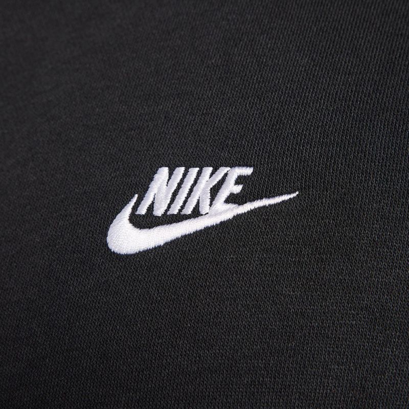 Bluza męska Nike Club Full Zip Hoodie black/black/white 7