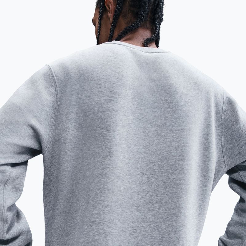 Bluza męska Nike Sportswear Club Graphic Fleece Crew dark grey heather/white 5