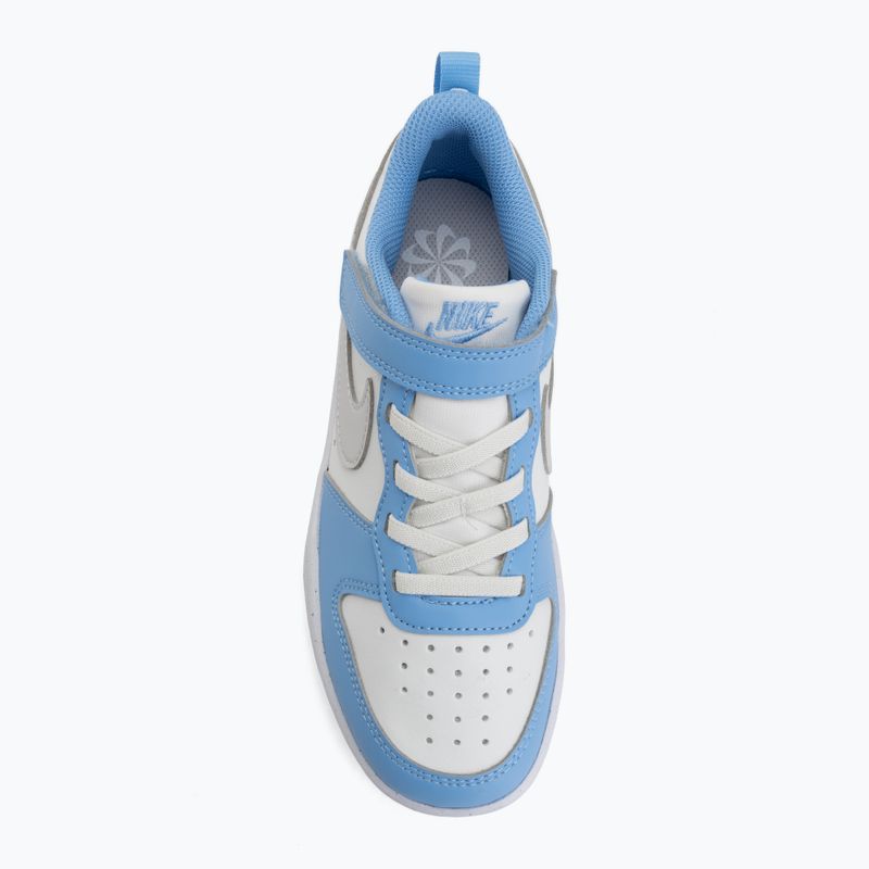 Buty dziecięce Nike Court Borough Low Recraft summit white/cobalt pulse/vast grey 5