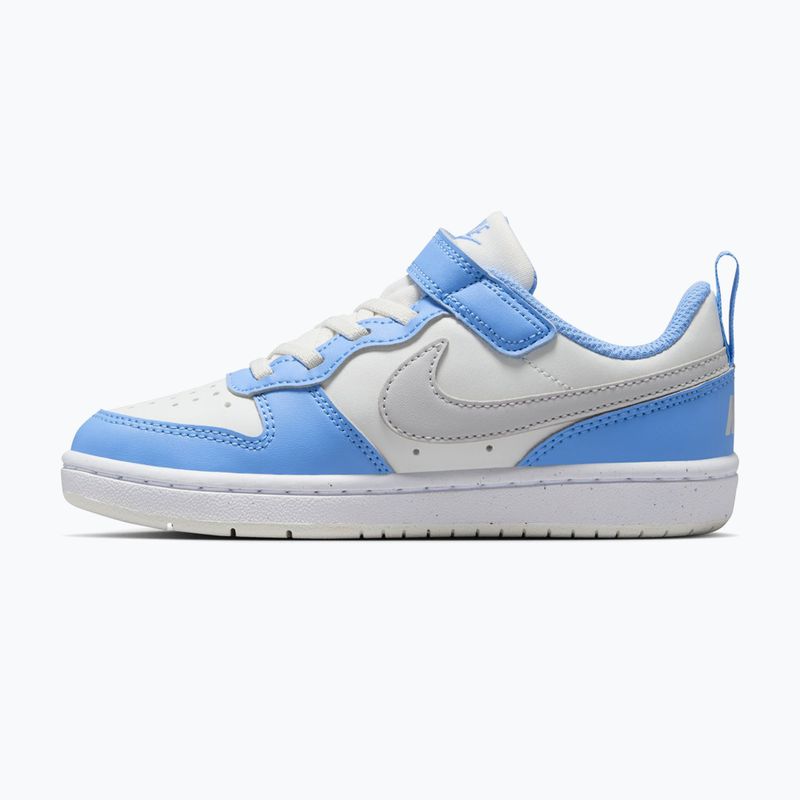 Buty dziecięce Nike Court Borough Low Recraft summit white/cobalt pulse/vast grey 2