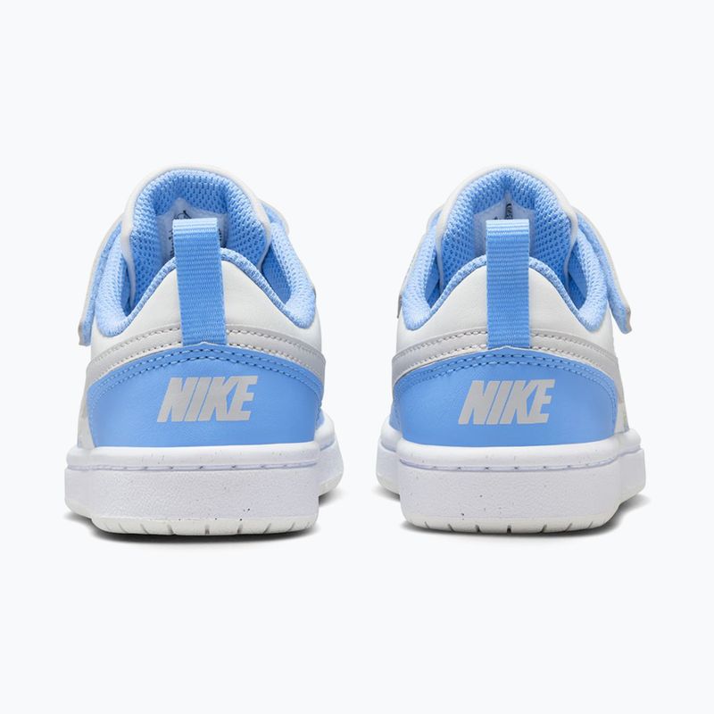 Buty dziecięce Nike Court Borough Low Recraft summit white/cobalt pulse/vast grey 4