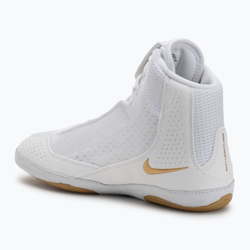 Buty zapaśnicze Nike Inflict 4 white/metalic gold/photon dust/black 3
