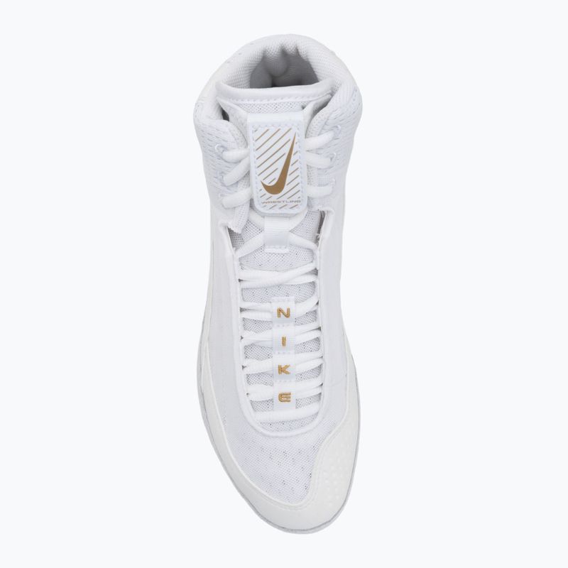 Buty zapaśnicze Nike Inflict 4 white/metalic gold/photon dust/black 5