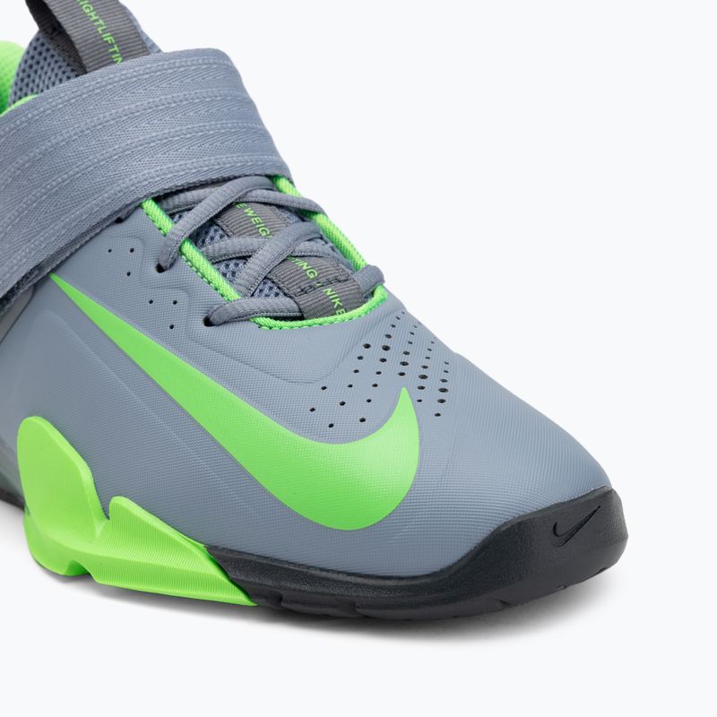 Buty do podnoszenia ciężarów Nike Savaleos ashen slate/green strike/anthracite 7