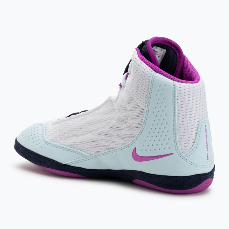 Buty zapaśnicze Nike Inflict 4 white/hyper violet/glacier blue/obsidian 3