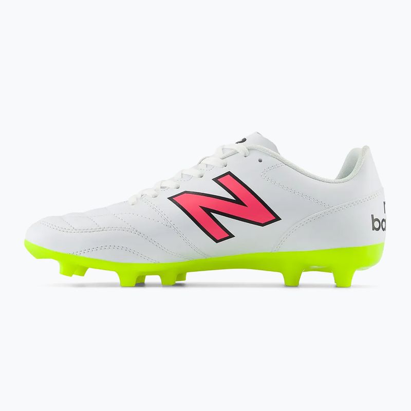 Buty piłkarskie męskie New Balance 442's Academy V2 FG white/lime 10