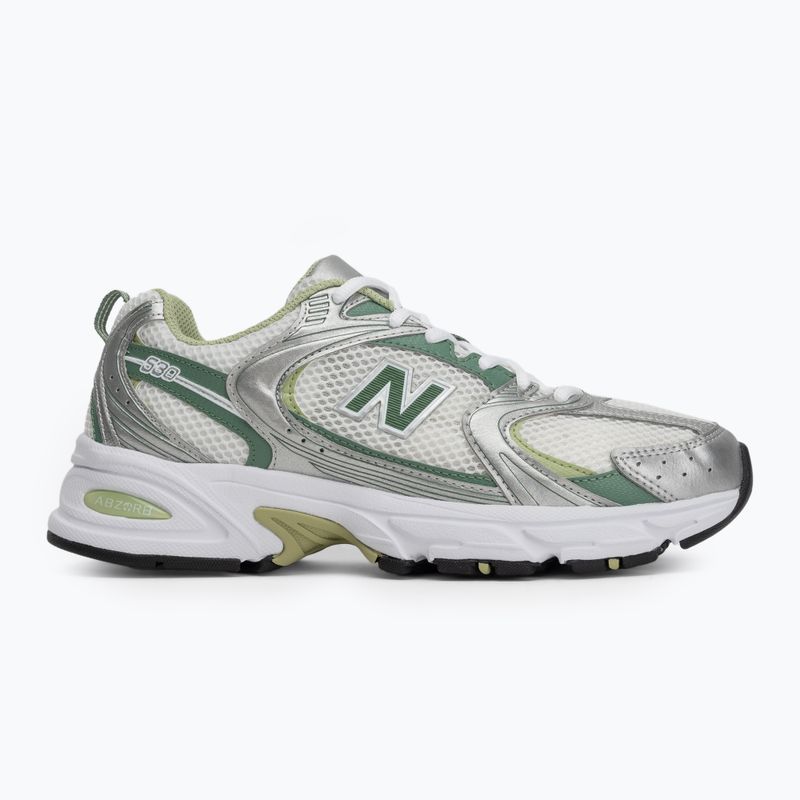 Buty New Balance 530's silver metallic/mallard green 2