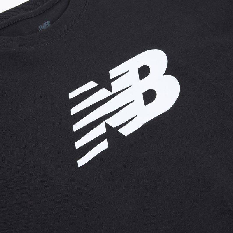 Koszulka damska New Balance Sport Jersey Relaxed Logo black/white 3