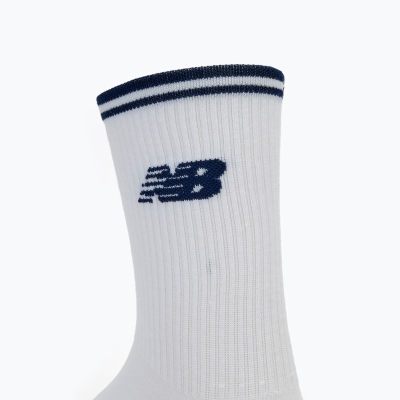 Skarpety New Balance Running Stripe Midcalf 2 pary white 3