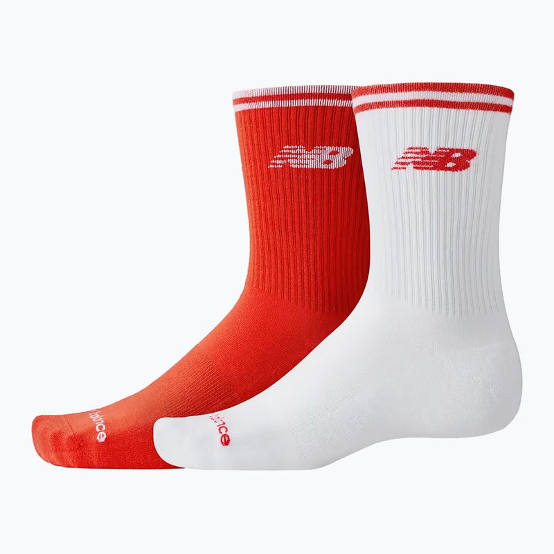 Skarpety New Balance Running Stripe Midcalf 2 pary red/white