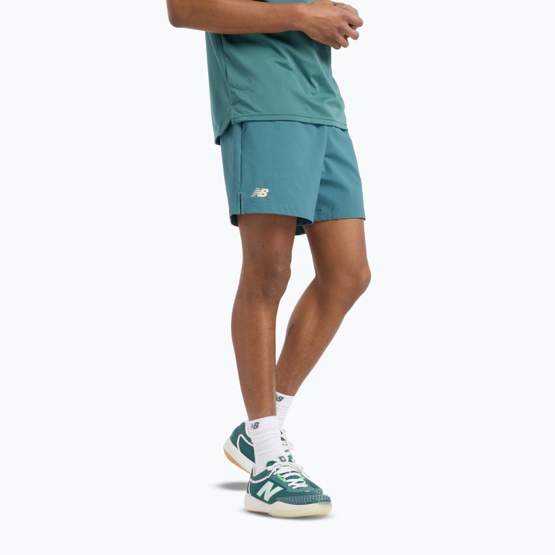 Spodenki tenisowe męskie New Balance Tournament Seersucker Short new spruc 5