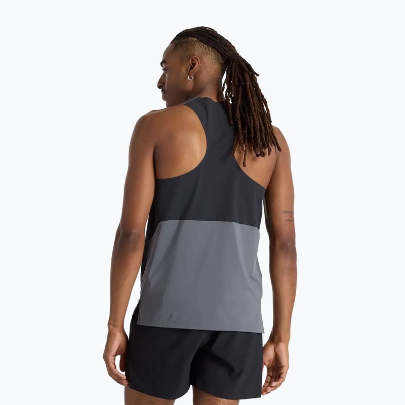 Koszulka do biegania męska New Balance Race Day Tank graphite 2